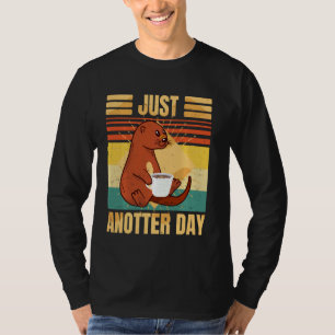 T-shirt Funny Otter U2013 Juste après le jour Café rétro O