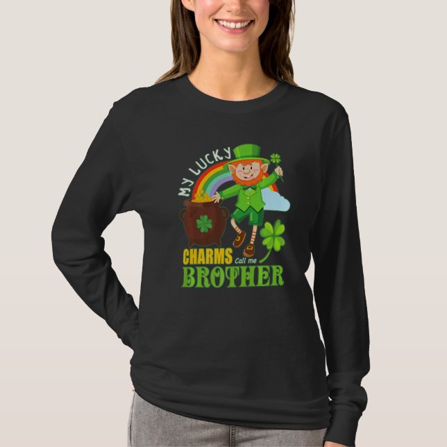 T-shirt Funny Paddy Day St patrick Lucky Charms Call Me B (Devant)