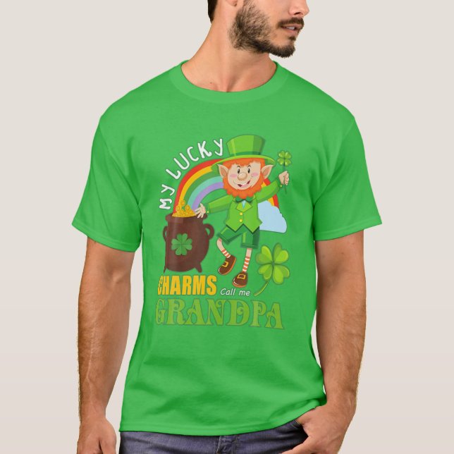 T-shirt Funny Paddy Day St patrick Lucky Charms Call Me G (Devant)