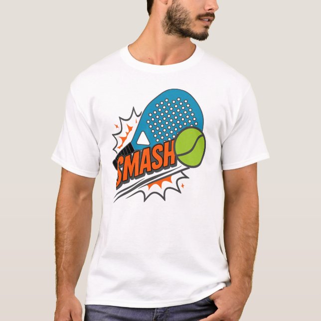 T-shirt Funny Padel Smash - Ventilateur Sport (Devant)