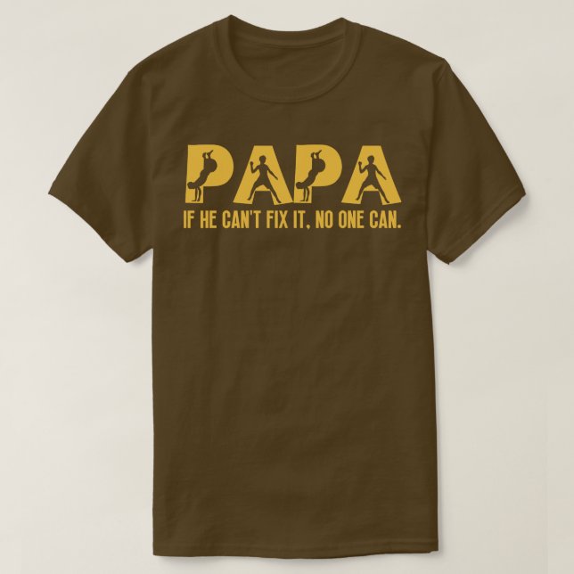 T-shirt Funny Papa Anniversaire 5 (Design devant)