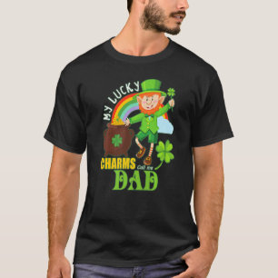 T-shirt Funny Papa Paddy Day St patrick Lucky Charms Call