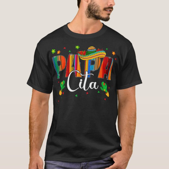 T-shirt Funny Papacita Cinco De Mayo Fiesta (Devant)