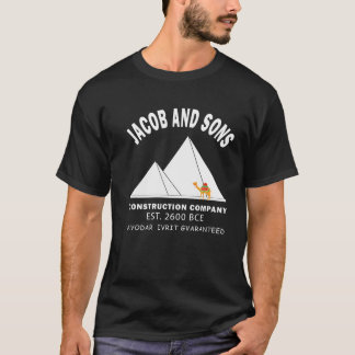 T-shirt Funny Pâque Hébreu Construction Egypte Pyramides