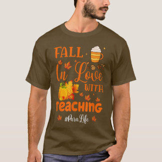 T-shirt Funny Para Life Fall in Love With Tee Automne