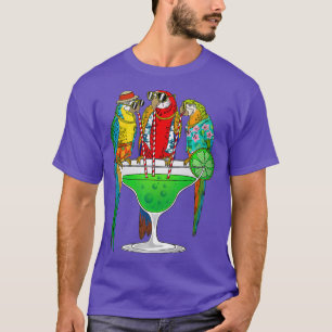 T-shirt Funny Parrot Hawaiian Margarita