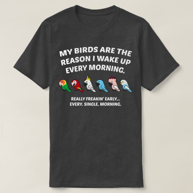 T-shirt Funny Parrot Lover Shirt 1 (Design devant)