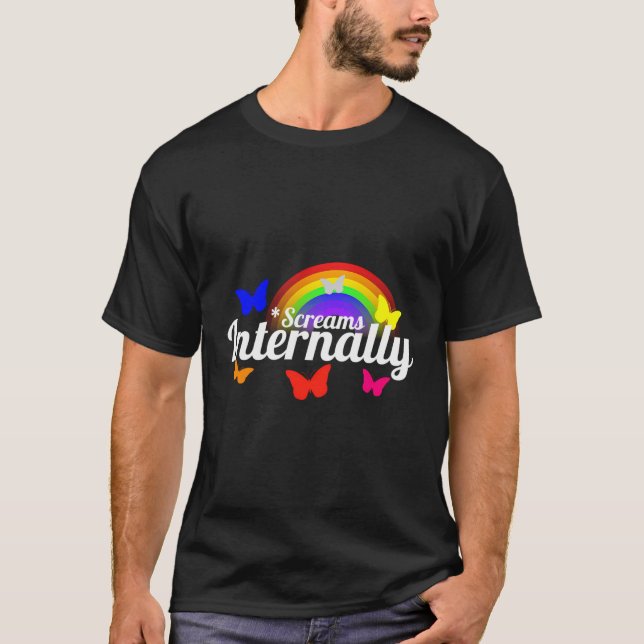 T-shirt Funny Pastel Goth Kidcore hurle à l'intérieur (Devant)
