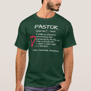 T-shirt Funny Pasteur Définition Cadeau Religieux
