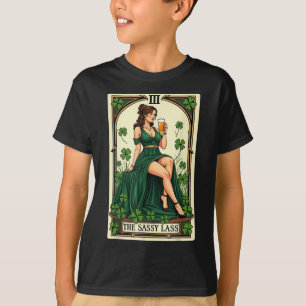 T-shirt Funny Patricks Day La Sy L Tarot Card Uni