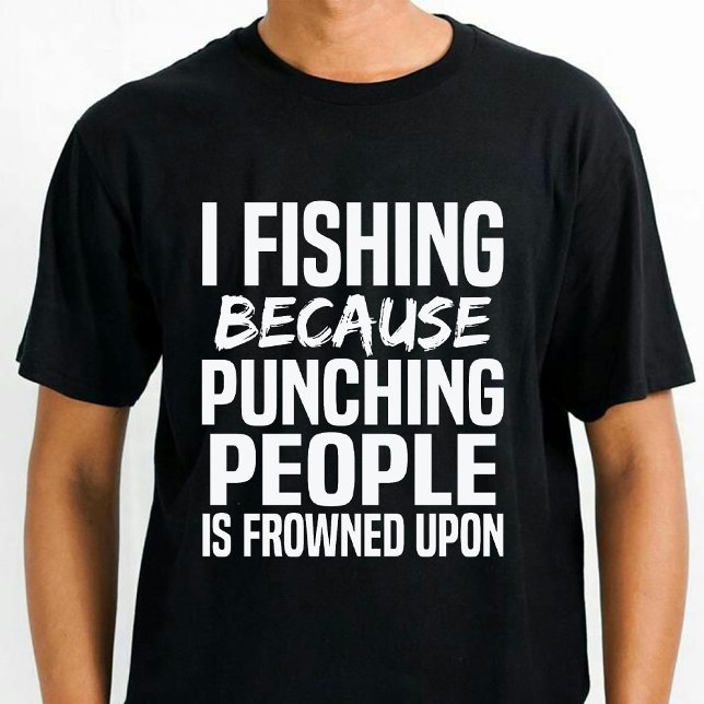 T-shirt Funny Pêche et Camping Lover Papa Noir (Funny Fishing and Camping Lover Dad Black T-Shirt)