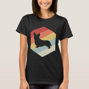 T-shirt Funny Pembroke Welsh Corgi Art Retro Vintage