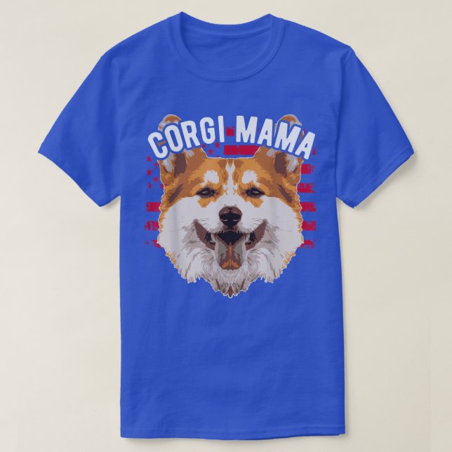 T-shirt Funny Pembroke Welsh Corgis Corgi Mama  (Design devant)