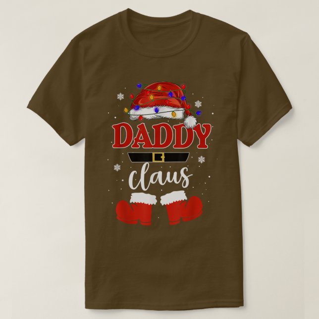 T-shirt Funny Père Noël Daddy Claus Famille de jumelage de (Design devant)