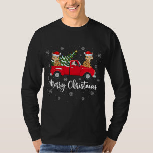 T-shirt Funny Père Noël équitation Arbre de Noël Camion Ly