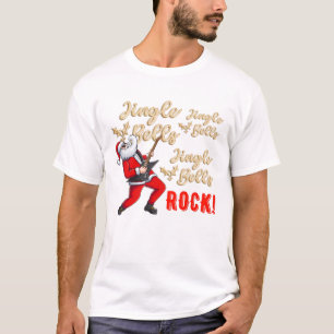 T-shirt Funny Père Noël Jingle Bell Rock Pajama de Noël