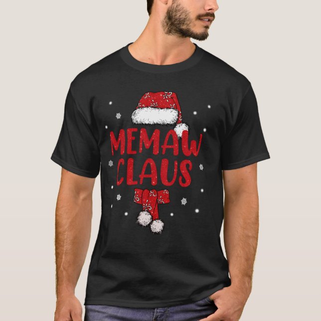 T-shirt Funny Père Noël Memaw Claus Cadeaux de famille de  (Devant)