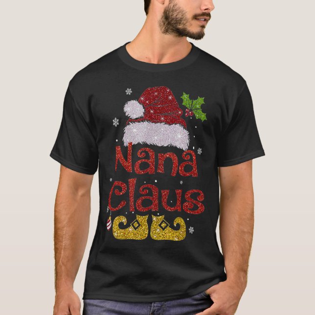 T-shirt Funny Père Noël Nana Claus Cadeaux de famille de N (Devant)