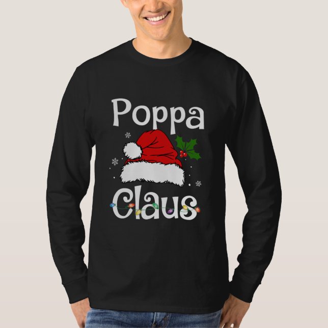T-shirt Funny Père Noël Poppa Claus Famille de jumelage de (Devant)