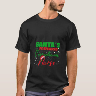 T-shirt Funny Père Noël s Préférée infirmière correctionne