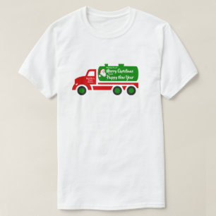 T-shirt Funny Père Noël Septic Christmas Truck Votre salut