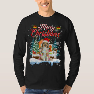 T-shirt Funny Père Noël Sheltie Dog Joyeux Noël