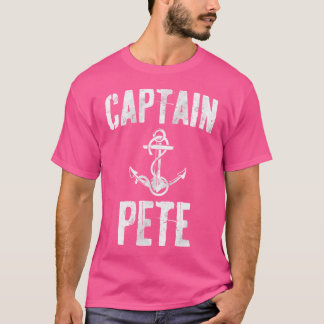 T-shirt Funny Personalized Boating First Name Captain Pete