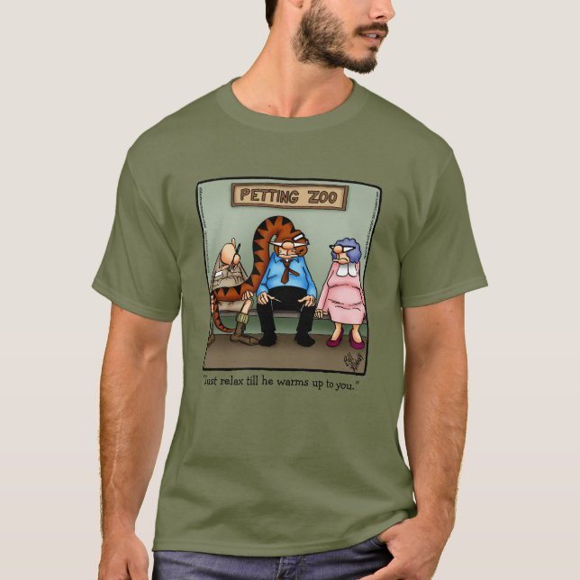 T-shirt Funny Pet Zoo Tee - shirt Humour (Devant)