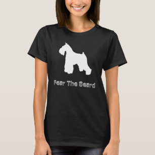 T-shirt FUNNY PEUR THE BEARD Schnauzer Amoureux de les chi