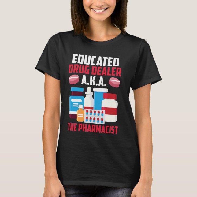 T-shirt Funny Pharmacy Tech Concessionnaire de drogue inst (Devant)