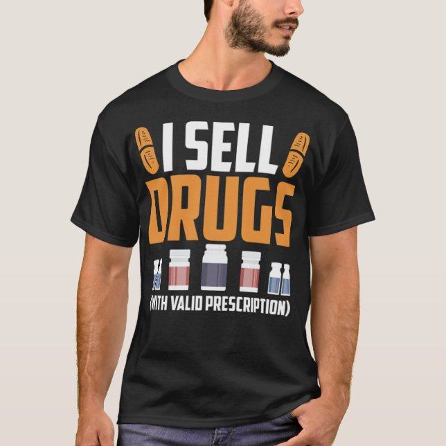 T-shirt Funny Pharmacy Technicien en pharmacie Médicale Te (Devant)