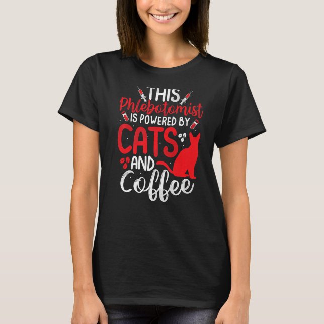 T-shirt Funny Phlebotomie Phlebotomiste Infirmière Funny C (Devant)