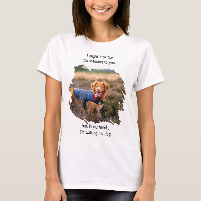 T-shirt Funny Photo Chien Maman (Devant)