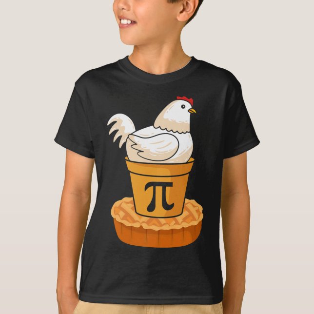 T-shirt Funny Pi Day - Chicken Pot Pie - Mathématiques mat (Devant)