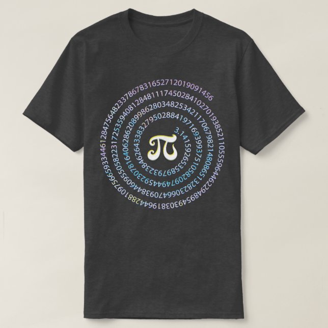 T-shirt Funny Pi Day Spiral Pi Math Pour Pi Day 314 (Design devant)