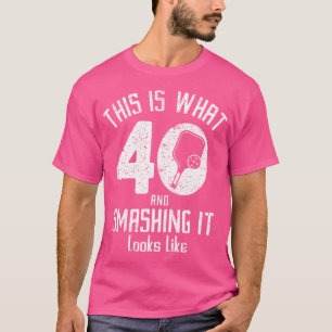 T-shirt Funny Pickleball 40E Anniversaire 40 Ans Amour P