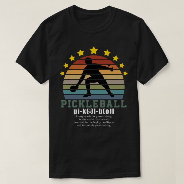 T-shirt Funny Pickleball Définition, équipe Pickle Ball (Design devant)