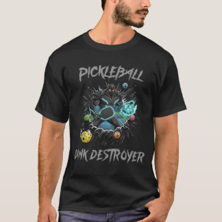 T-shirt Funny Pickleball Dink Destroyer Mascot