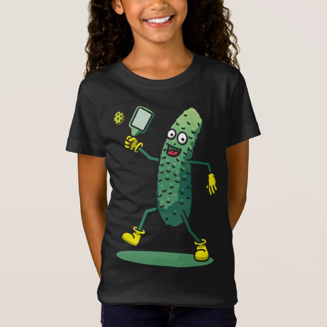 T-Shirt Funny Pickleball Player Coach Concombre Prické Fr (Devant)