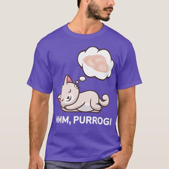 T-shirt Funny Pierogi Cat Polish (Devant)