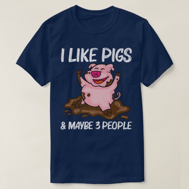 T-shirt Funny Pig Design For Men Women Hog Farmer Farm Ani (Design devant)