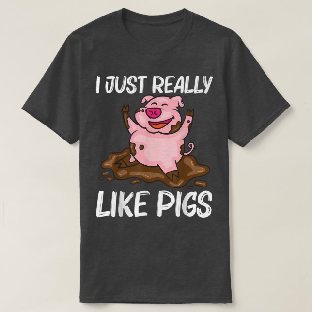T-shirt Funny Pig Design For Men Women Hog Farmer Farm Ani (Design devant)