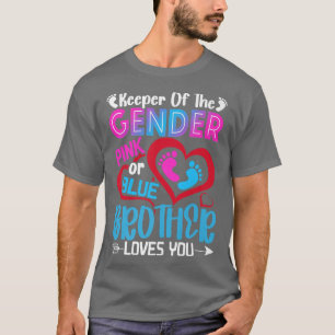 T-shirt Funny Pink or Blue Brother Vous Aime Révéler Le Se