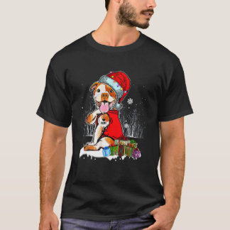 T-shirt Funny Pit Bull Noël J'aime maman Tattoo Xmas Pa