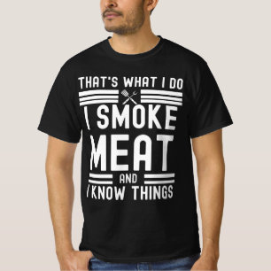 T-shirt Funny Pitmaster-I Fumer Viande BBQ Fumer Grill cad