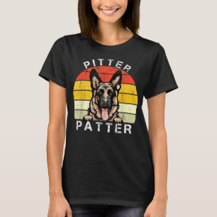 T-shirt Funny Pitter Patter Dog allemand Berger Chien Seco