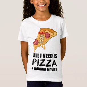 T-Shirt Funny Pizza And Horror Movie Poison Men Women Cool