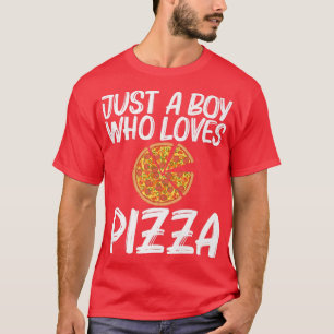 T-shirt Funny Pizza For Boys Kids Italian Pizza Slice Food