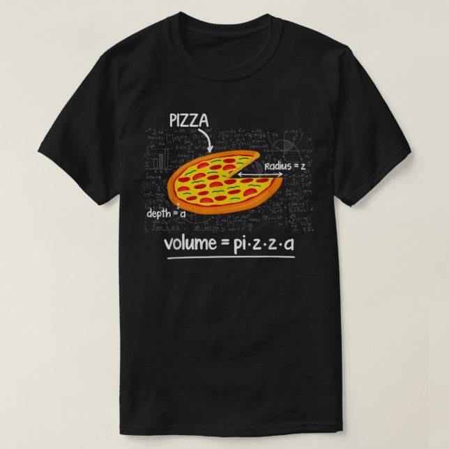 T-shirt Funny Pizza Math Lovers (Design devant)