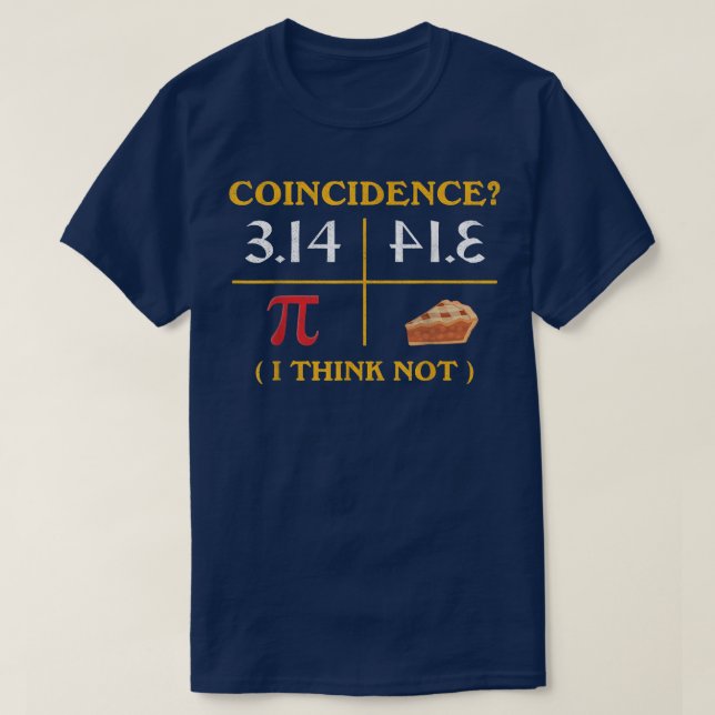 T-shirt Funny Pizza Pi jour 3  (Design devant)